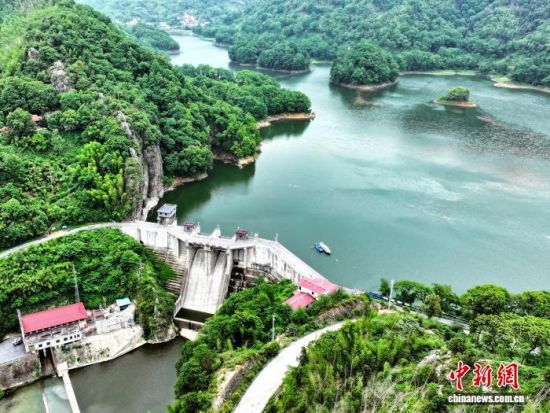 桃花江水库航拍图片。桃花江灌区管理局 供图 桃花江水库航拍图片。桃花江灌区管理局 供图